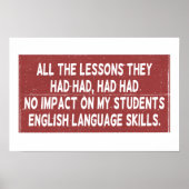 彼らが経験した全ての教訓は全く影響しなかった ポスター (正面)