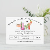 彼らが行う前に，ブライダルシャワー 招待状 (スタンド正面)