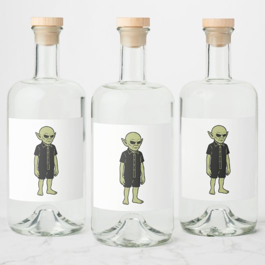 彼らが見たものは – 私は信じエイリアンに出会 リキュールボトルラベル (ボトル)