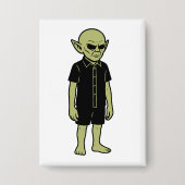 彼らが見たものは – 私は信じエイリアンに出会 缶バッジ (正面)