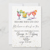 彼らが言う前にウェディングシャワー 招待状 (正面)