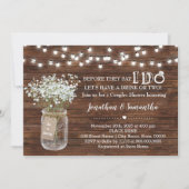 彼らが言う前に私はカップル結婚のシャワーを行う 招待状 (正面)