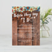 彼らが言う前に私はリングや輪リハーサル素朴ディナーをする 招待状 (スタンド正面)