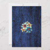 彼らが言う前に私は木のリハ素朴ーサルディナー 招待状 (裏面)