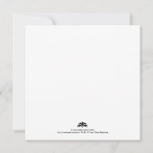 彼らが言う前に私は黒のリハーサルの夕食をする 招待状 (裏面)