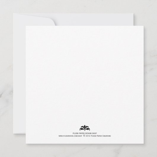 彼らが言う前に私は黒のリハーサルの夕食をする 招待状 (裏面)