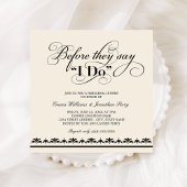 彼らが言う前に私は黒のリハーサルの夕食をする 招待状