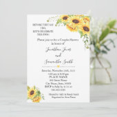 彼らが言う前に、私はカップルがシャワーひまわり 招待状 (スタンド正面)