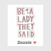 彼らが言った女性である シール (シート)