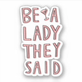 彼らが言った女性である シール (正面)