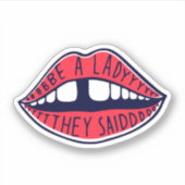 彼らが言った女性である シール (正面)