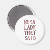 彼らが言った女性である マグネット (正面/裏面)