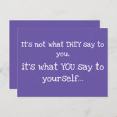 彼らが賢明な言葉をあなたに言っているわけではない ポストカード (正面/裏面)