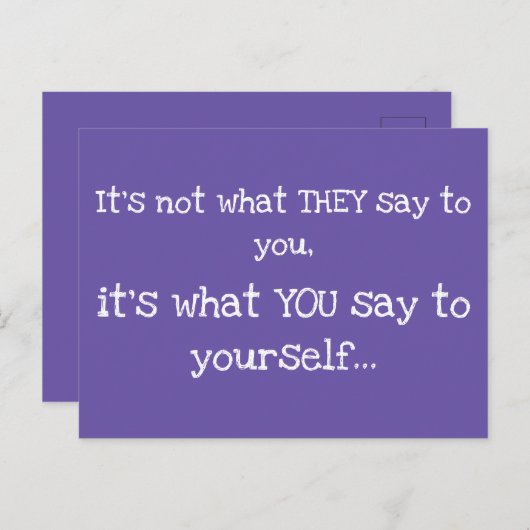 彼らが賢明な言葉をあなたに言っているわけではない ポストカード (正面/裏面)