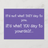 彼らが賢明な言葉をあなたに言っているわけではない ポストカード (正面)