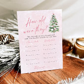 彼らが赤ちゃんシャワーをゲームしていたクリスマスに弓 招待状