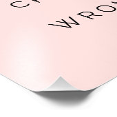 彼らが間違った引用文やる気を起こさせる赤面ピンク フォトプリント            (角)