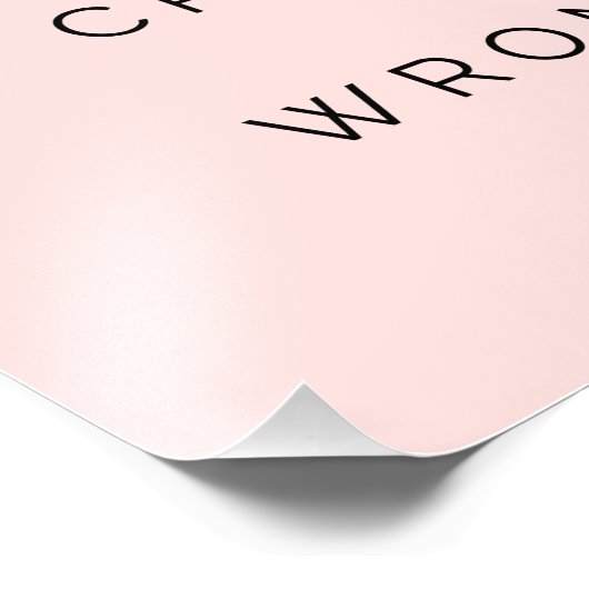 彼らが間違った引用文やる気を起こさせる赤面ピンク フォトプリント            (角)