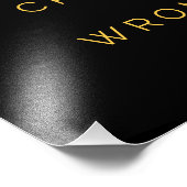 彼らが間違った感動的引用文ブラックイエローを証明 フォトプリント            (角)