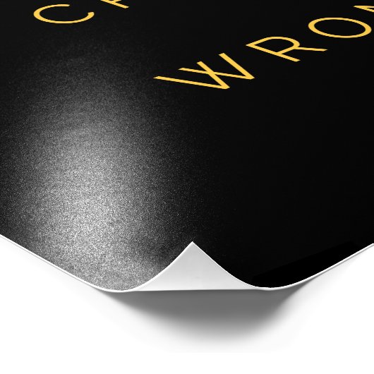 彼らが間違った感動的引用文ブラックイエローを証明 フォトプリント            (角)