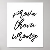 彼らが間違っていることを証明する ポスター (正面)