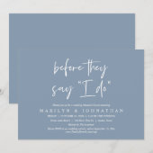 彼らが"私がする"と言う前に，のリハ結婚ーサルディナー 招待状 (正面/裏面)