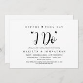 彼らが"私がする"と言う前に,のリハ結婚ーサルディナー 招待状 (正面/裏面)