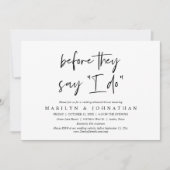 彼らが"私がする"と言う前に，のリハ結婚ーサルディナー 招待状 (正面)