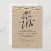 彼らが"私がする"と言った後，のディナ結婚ーお祝い 招待状 (正面)