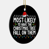 彼らにクリスマスツリーの秋があるだろう セラミックオーナメント (右)