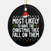 彼らにクリスマスツリーの秋があるだろう セラミックオーナメント (左)