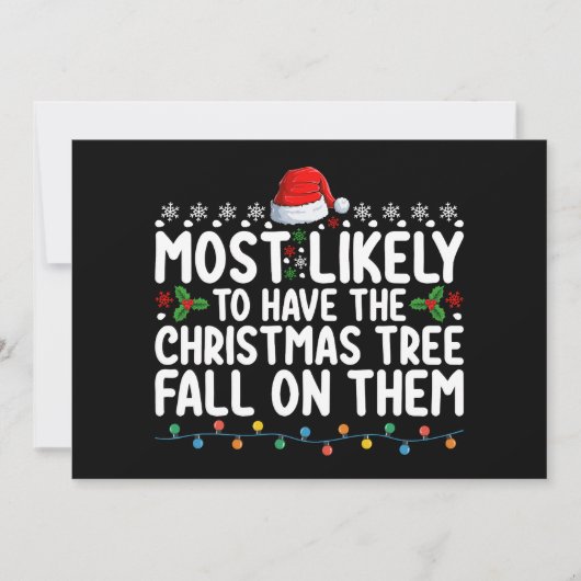 彼らにクリスマスツリーの秋があるだろう 招待状 (正面)