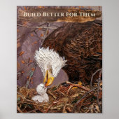 彼らのためにより良い未来を Eagle Art ポスター (正面)