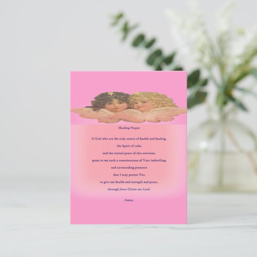 彼らのための癒しの祈りの言葉 ポストカード (スタンド正面)
