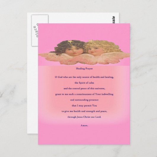 彼らのための癒しの祈りの言葉 ポストカード (正面/裏面)