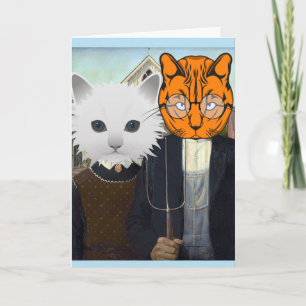 彼らのための面白い猫の結婚記念日カード カード