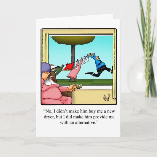 彼らのための面白い結婚記念日カード カード (正面)