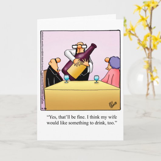 彼らのための面白い記念日カード "スペクティクルズ" カード (黄色い花)