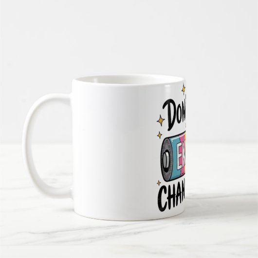 ⚡ 彼らのエネルギーがあなたを変えない コーヒーマグカップ (左)