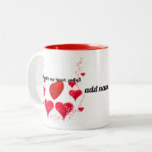 彼らのハートスマイルを作る – Love Mag CustomizedDesign ツートーンマグカップ (正面左)