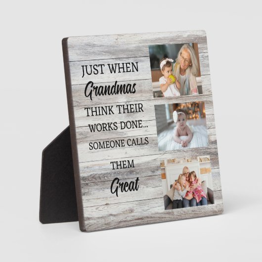 彼らの仕事考えが終わったちょうどときに フォトプラーク (正面)