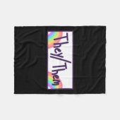 彼らの代名詞 フリースブランケット (正面(横))