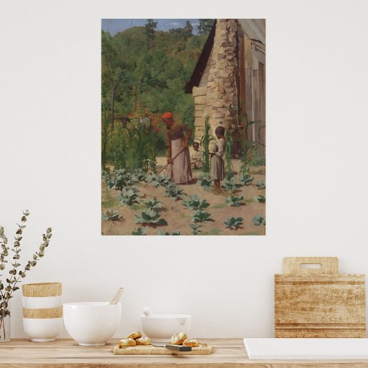 彼らの住み方はT.アンシュツヴィンテージ絵画 ポスター (キッチン)