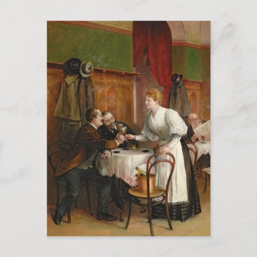 彼らの健康を飲む ポストカード (正面)