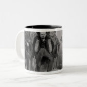 彼らの入場を追求しているデュマ、ヒューゴとバルザック ツートーンマグカップ (正面左)