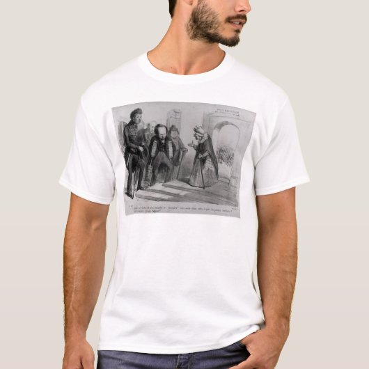 彼らの入場を追求しているデュマ、ヒューゴとバルザック Tシャツ (正面)