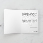 彼らの冒険的な子供のための親カード 案内状 (内部)