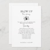 彼らの吹電話のウェディングレセプションゲストアイディア 招待状 (正面/裏面)