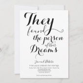 彼らの夢の人ノンバイナリLGBTQ結婚の 招待状 (正面)