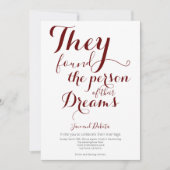 彼らの夢の人ノンバイナリLGBTQ結婚の 招待状 (正面)